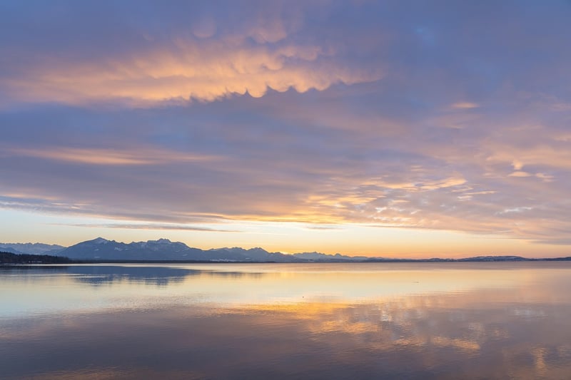 Meditation at sunset